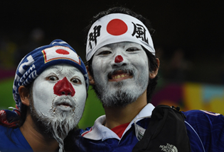Tingkah Unik Fans Jepang di Piala Dunia 2014